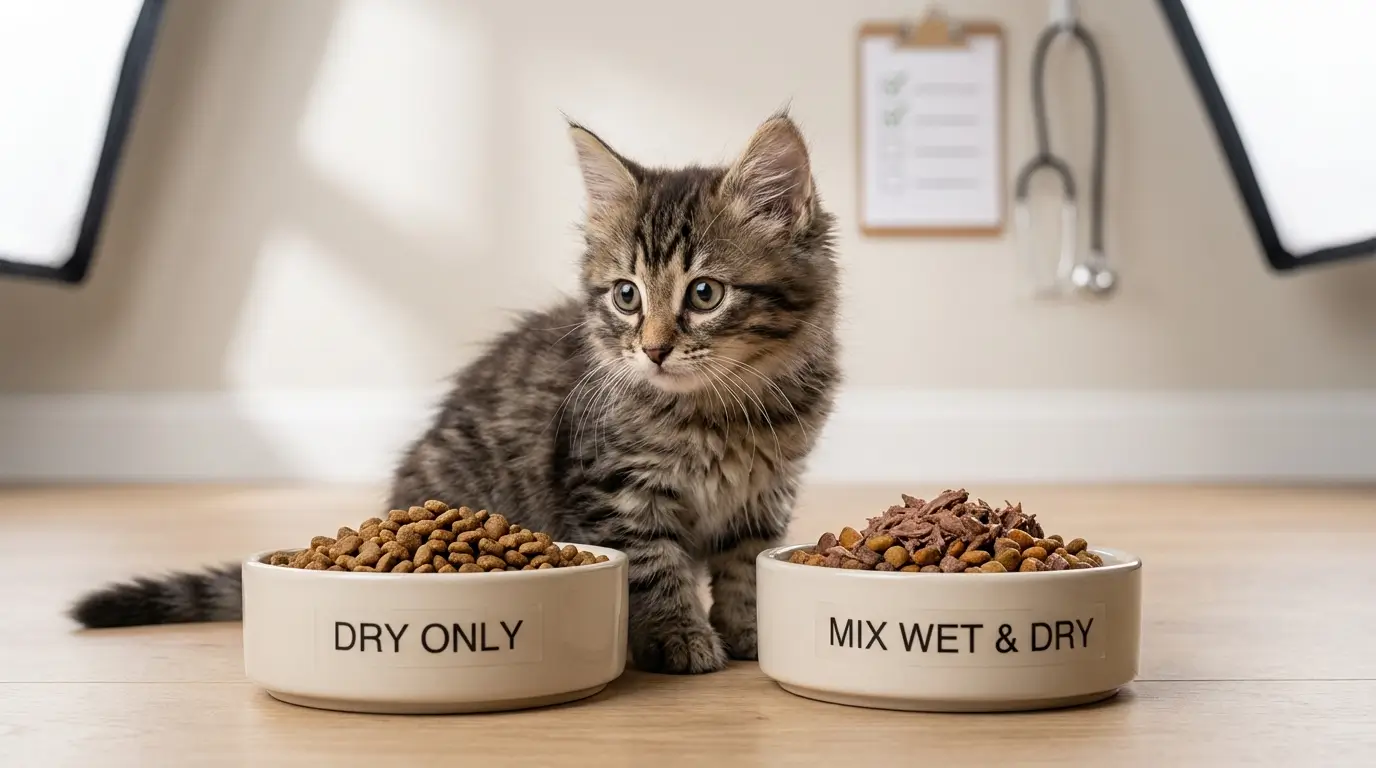 Best Dry Cat Food for Kittens: Vet-Style Checklist 15 Dry only or mix wet and dry for kittens?
